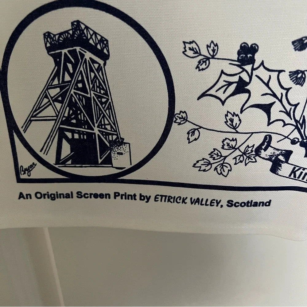 The Kingdom of Fife Kitchen Towel - Scotland - Ettrick Valley Print - Golf